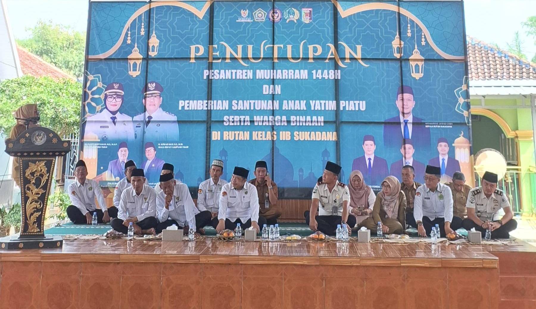 Kepala KUA Sukadana Hadiri Pesantren Muharram di Rutan Sukadana