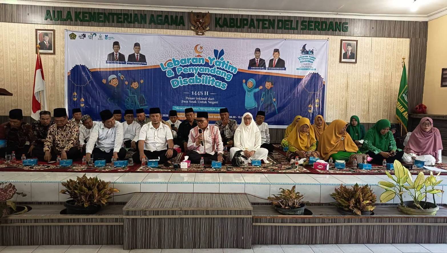 Kepala KUA STM Hilir Hadiri Lebaran Yatim dan Penyandang Disabilitas Kemenag Deliserdang