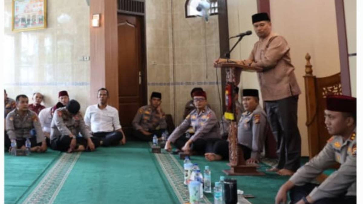 HUT Bayangkara, Ka. KUA Dayun  Sampaikan Tausiah : Polri Terus Jaga Keamanan dan Kenyamanan Masyarakat