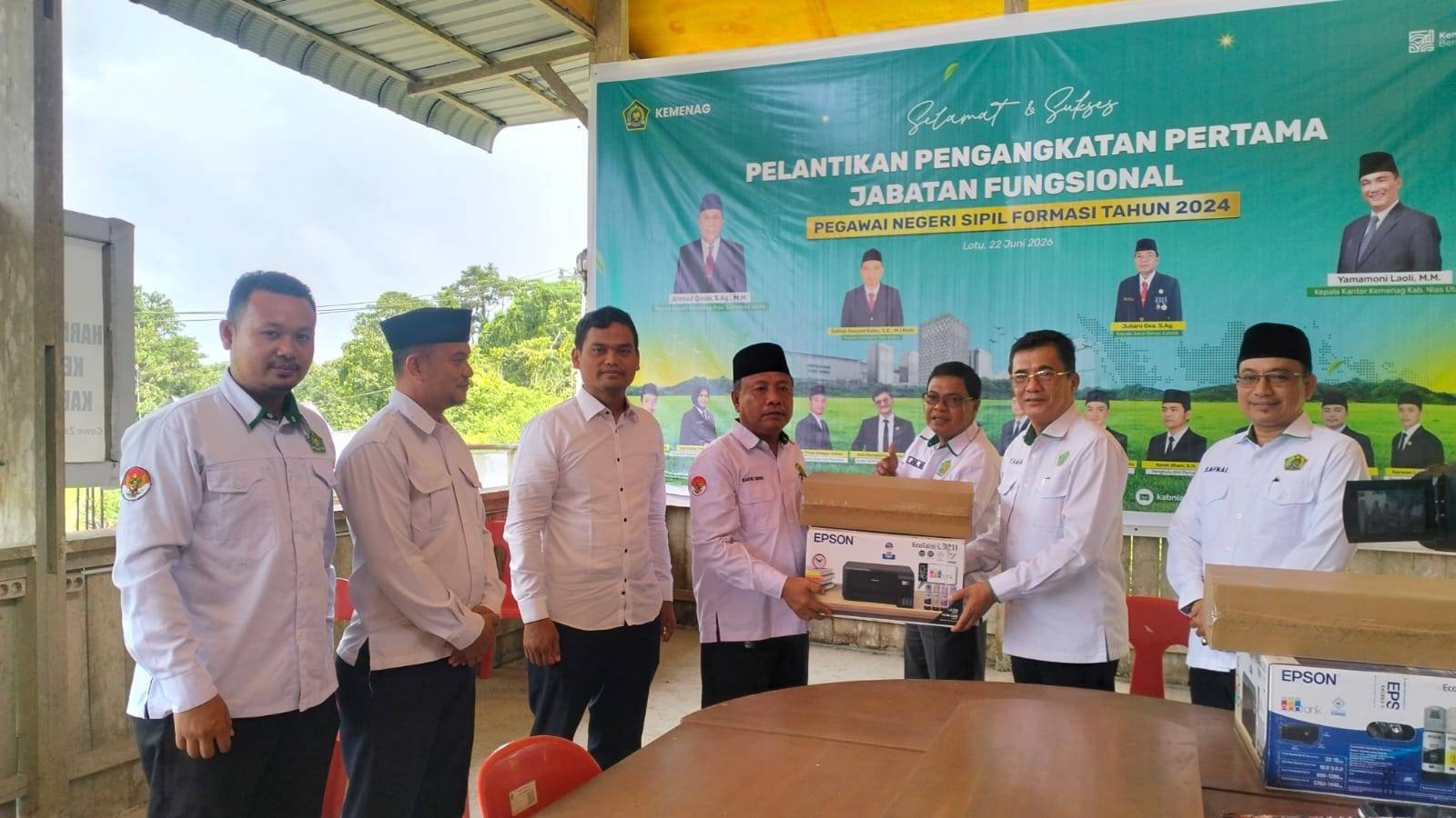 Kemenag Nias Utara Serahkan BMN untuk KUA Lahewa, Dukung Kelancaran Administrasi Pelayanan Umat