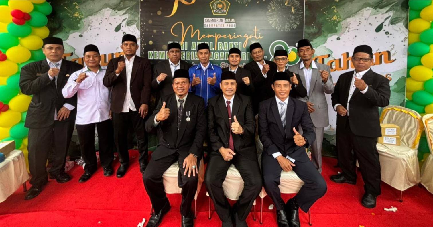 Asosiasi Penghulu Republik Indonesia (APRI) Poso Menghadiri Upacara HAB Kemenag Ke 80 Di Kantor Kemenag Poso