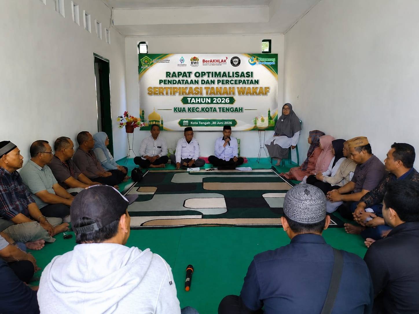 Wakaf Tertib, Umat Kuat: KUA Kota Tengah Pacu Target Sertifikasi Tanah Wakaf Tahun 2026 Bersama Pengurus Masjid