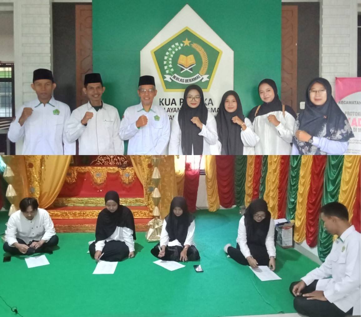 Ka. KUA Pekanbaru Kota Menerima Mahasiswa PKL 