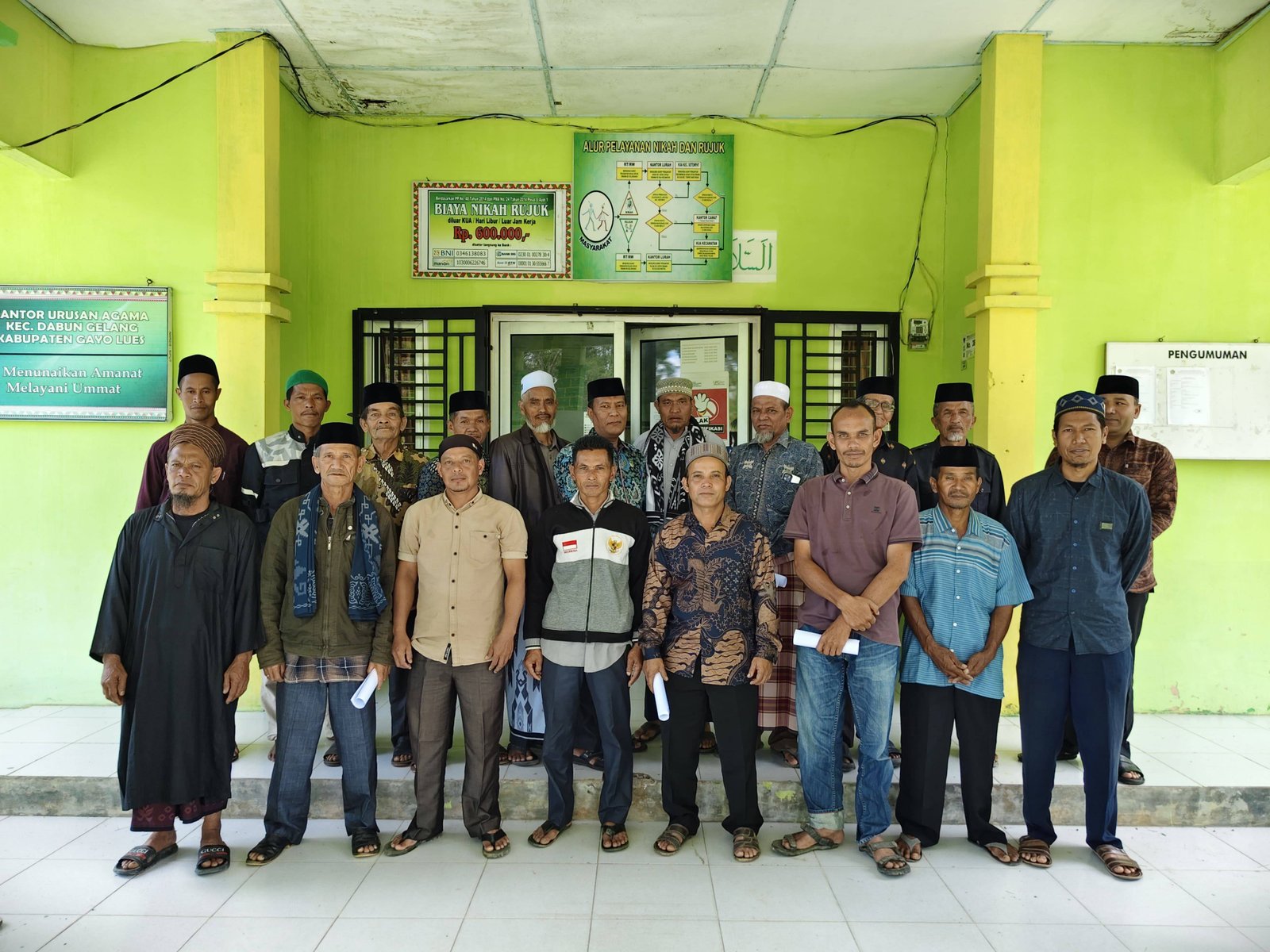 Tingkatkan Pemahaman Regulasi Nikah, KUA Dabun Gelang Sosialisasi PMA 30 kepada Aparatur Desa