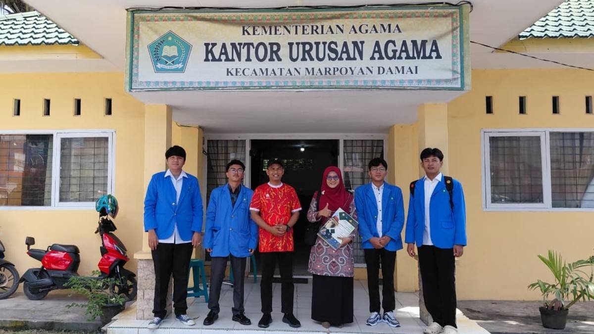 KUA Kecamatan Marpoyan Damai Terima Mahasiswa PKL UIN Suska Riau