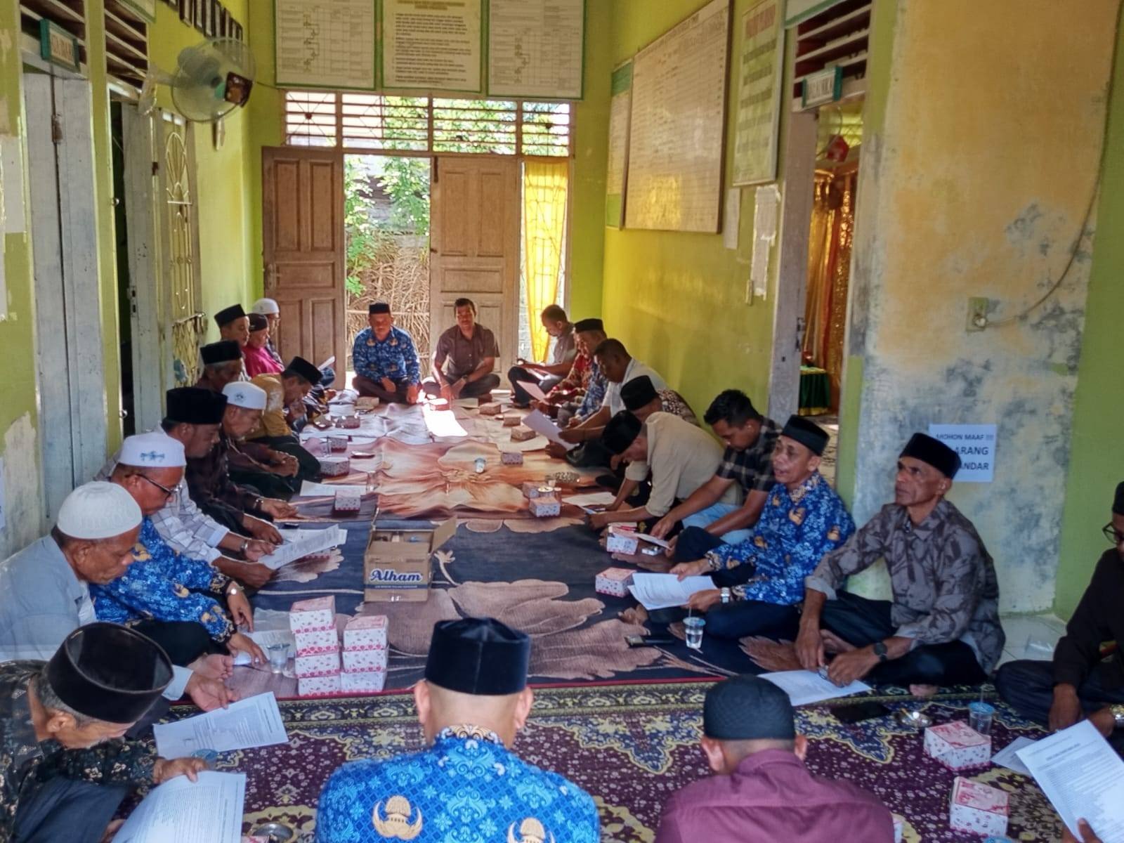 KUA Petir Sosialisasi PMA 30 Tahun 2024  Kepada Aparatur Gampong