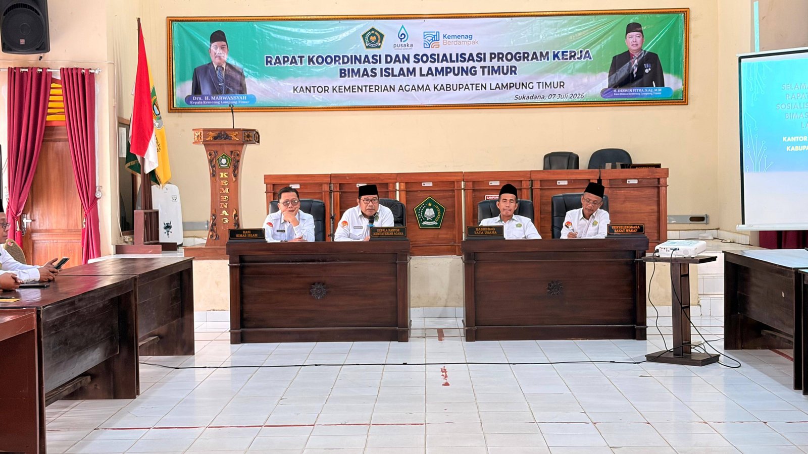 Kepala KUA Marga Sekampung Ikuti Penguatan Program Bimas Islam