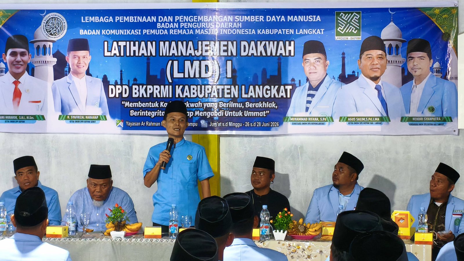 Perkuat Peran Pemuda dalam Pembangunan, Kepala KUA Salapian Sampaikan Fikih Dakwah Pada Latihan Manajemen Dakwah BKPRMI Langkat