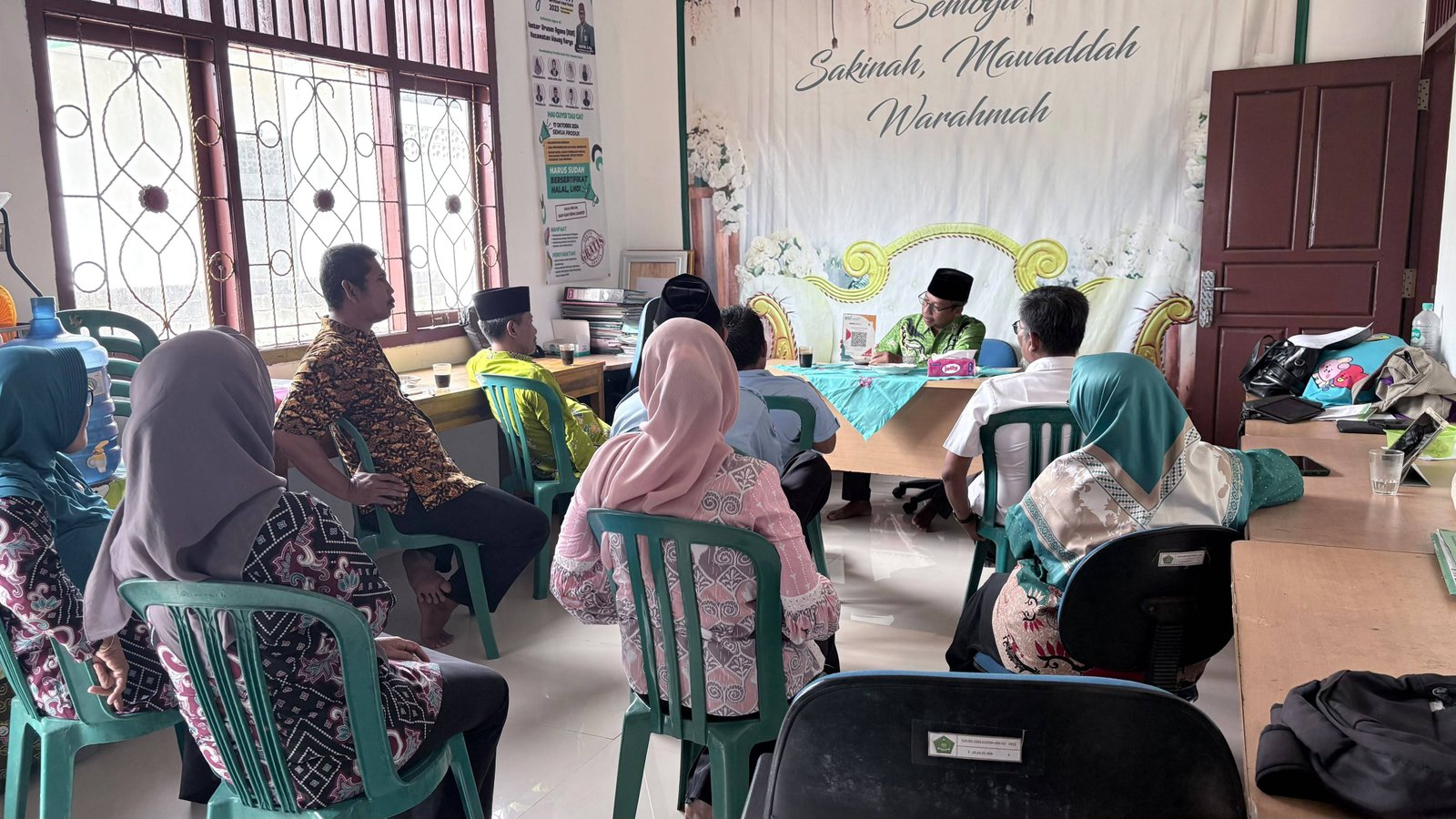 KUA Waway Karya Matangkan Rashdul Kiblat dan Luncurkan QRIS Wakaf Tunai