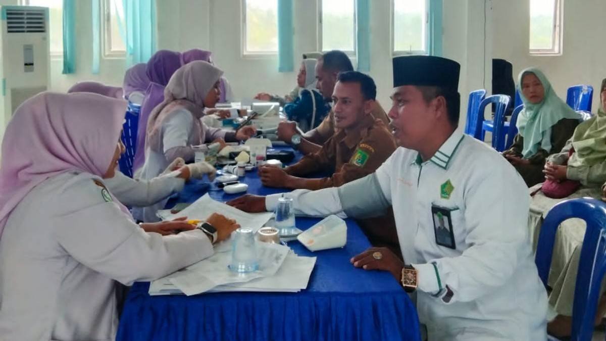 KUA Tanah Putih Dukung Budaya Kerja Sehat Lewat Pemeriksaan Kesehatan Gratis