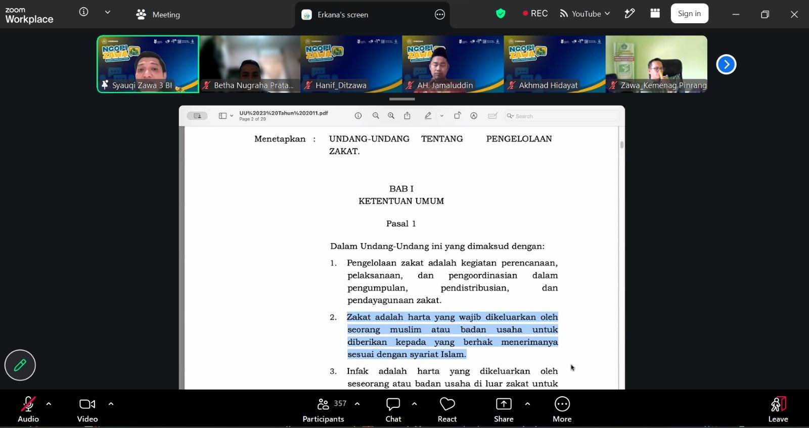 KUA Tuhemberua Perkuat Tata Kelola Zakat melalui  Ngopi Zawa 