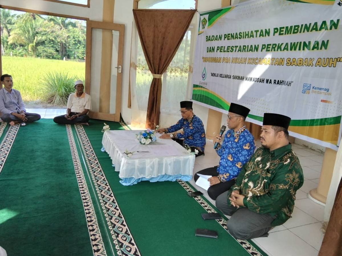 KUA Sabak Auh Perkuat Fondasi Keluarga Sakinah melalui Bimbingan Pranikah