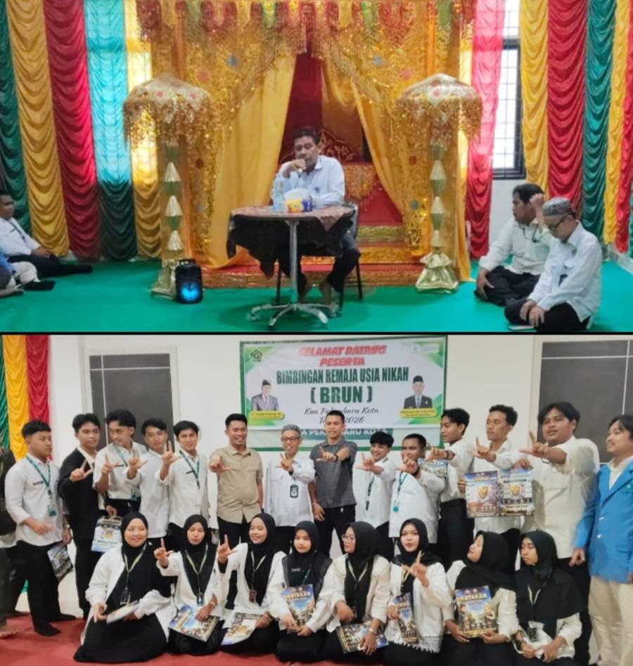 Bekali Remaja Memasuki Usia Nikah, KUA Pekanbaru Kota Mentaja Kegiatan BRUN