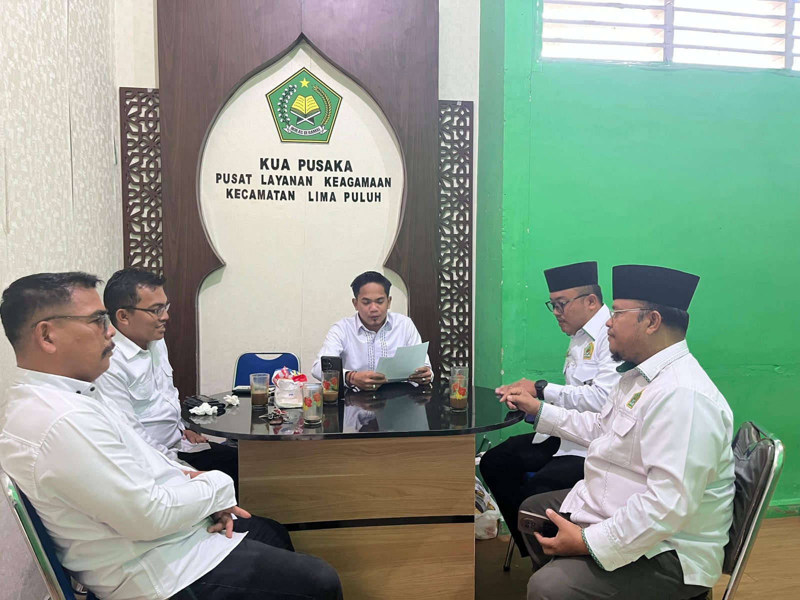 Jelang Rashdul Kiblat, KUA Lima Puluh dan APRI Batu Bara Gelar Rapat Koordinasi