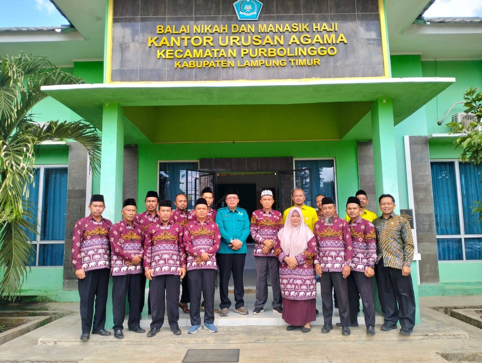 KUA Purbolinggo Ikuti Monitoring dan Pembinaan untuk Tingkatkan Mutu Layanan