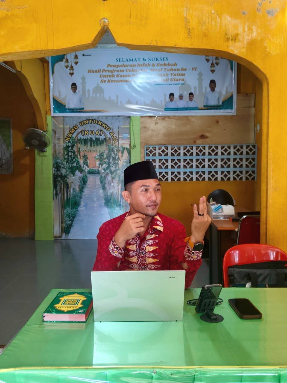 Penghulu KUA Gunungsitoli Utara Kupas Hukum Faraid dalam Program Bina Iman