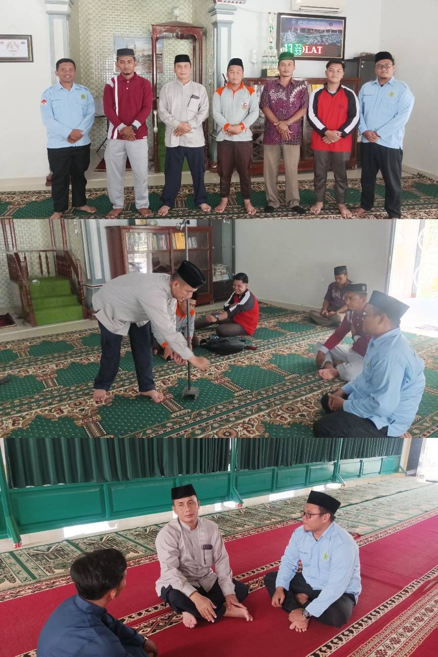 Plt. Kepala KUA Kutambaru Sosialisasi dan Pendampingan Pengukuran Arah Kiblat Melalui Peristiwa Rashdul Kiblat