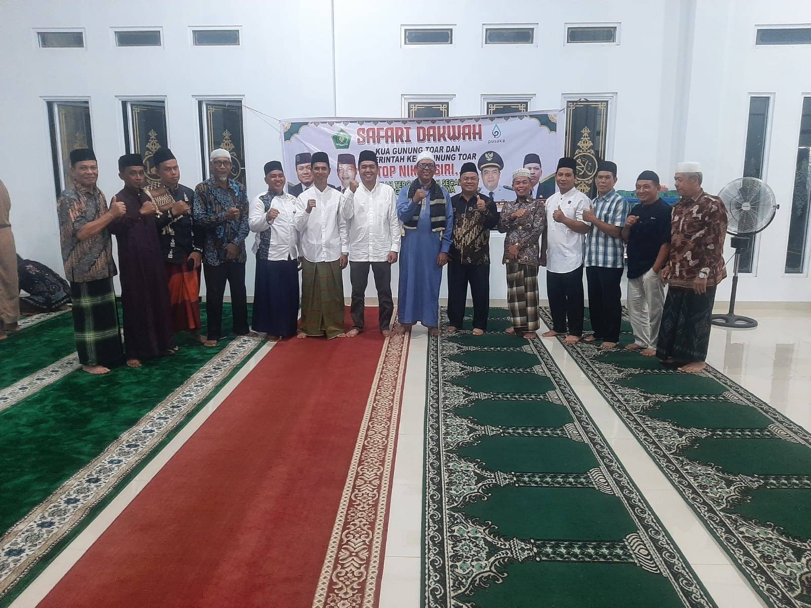 Safari Dakwah Perdana KUA Gunung Toar Sukses Digelar di Masjid Ar Rahman