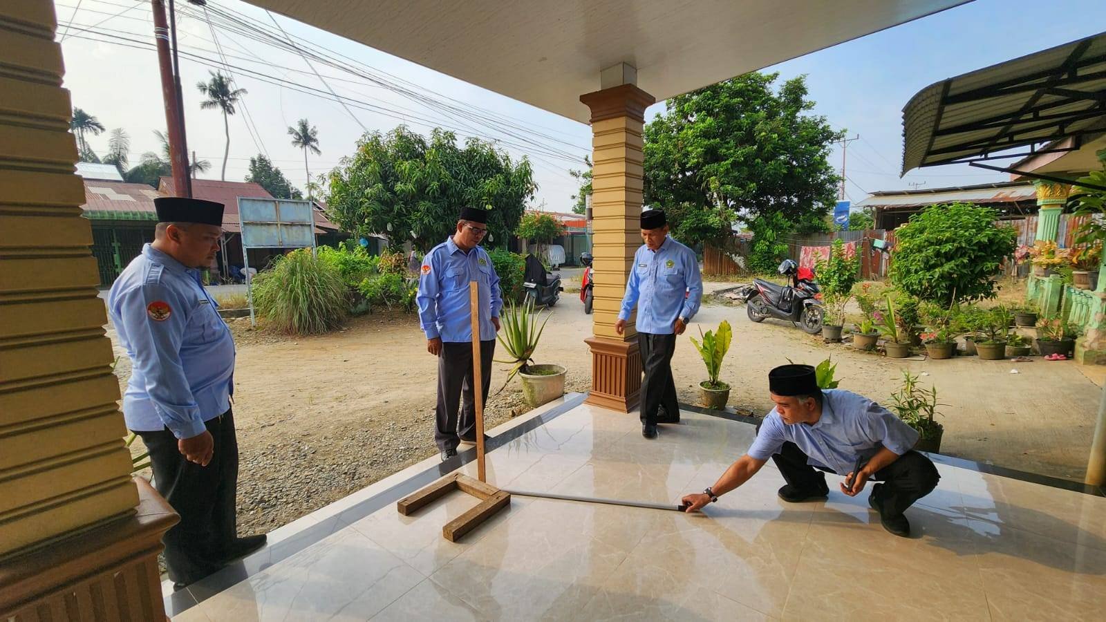 KUA STM Hilir Sukses Laksanakan Gerakan Nasional Indonesia Berkiblat Momentum Rashdul Qiblat 2026