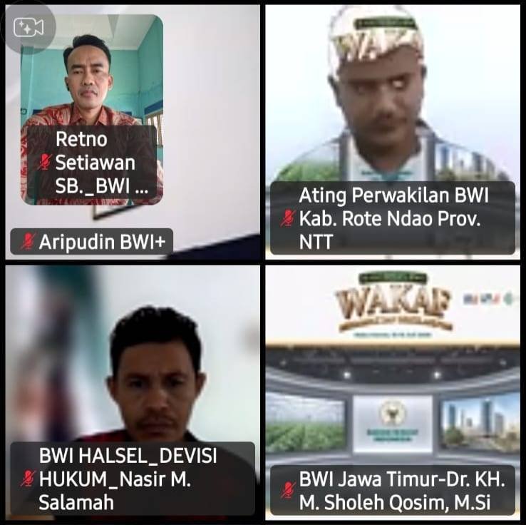 Kepala KUA Sukadana Ikuti Rakernas BWI Bahas Pengamanan Aset Wakaf