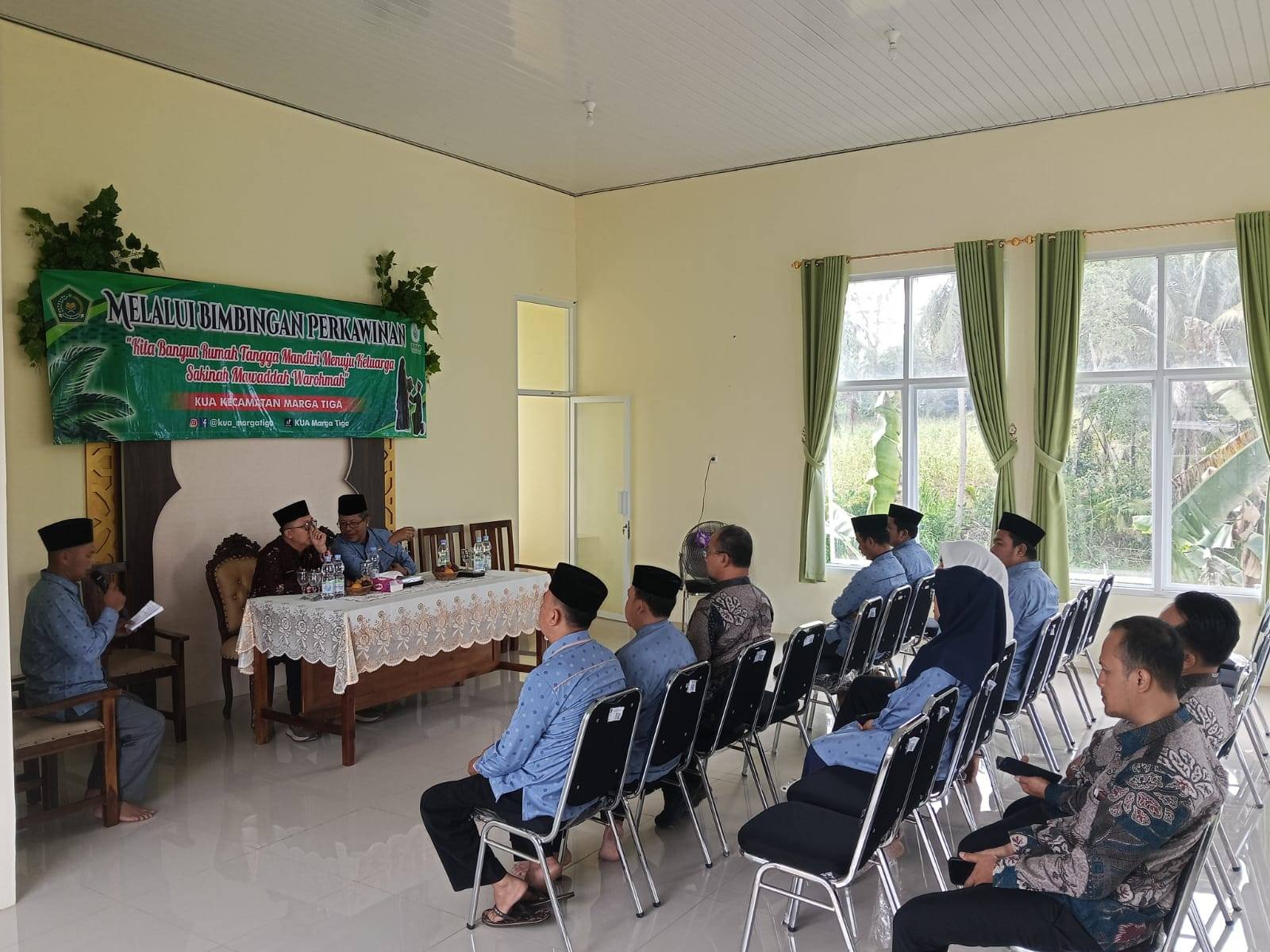 Monitoring dan Evaluasi KUA Marga Tiga oleh Kanwil Kemenag Provinsi Lampung