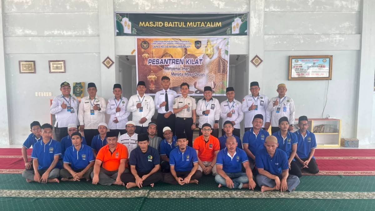 MoU Ditindaklanjuti, KUA Tanah Putih Mulai Pembinaan Keagamaan di Lapas Bagansiapiapi