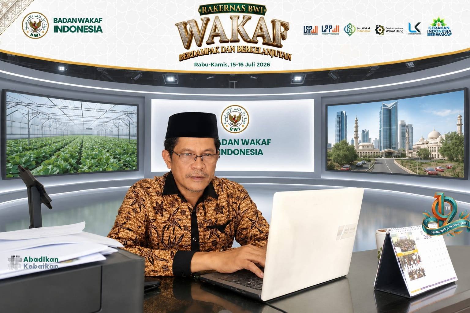 Menguatkan Ekosistem Wakaf Umat: Kepala KUA Kota Tengah Aktif dalam Rakernas BWI Bertema 'Wakaf Berdampak dan Berkelanjutan
