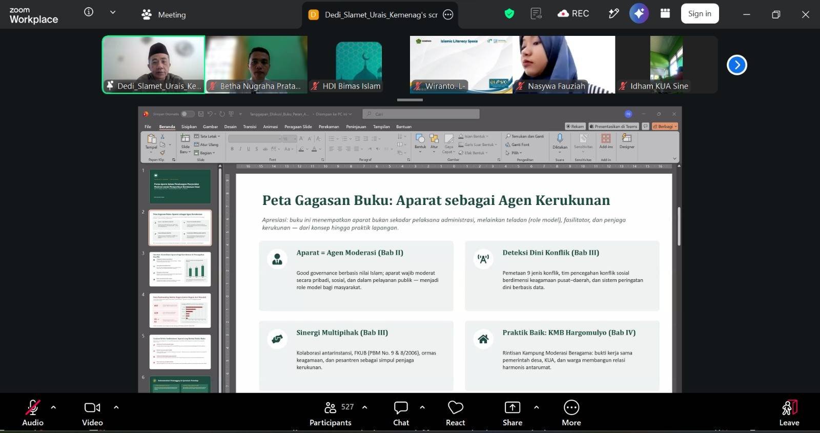 Penghulu KUA Tuhemberua Dalami Peran Aparat Bangun Masyarakat Moderat melalui Bedah Buku