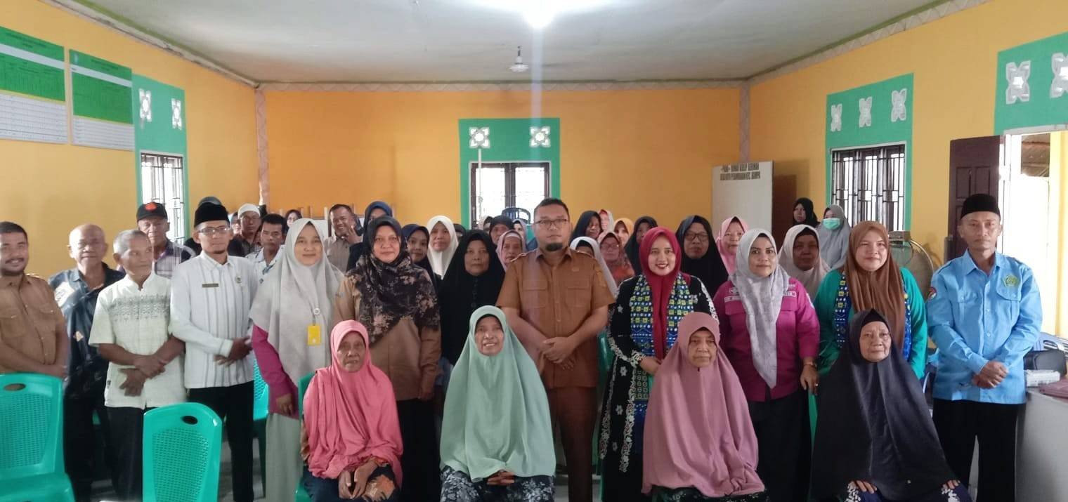 Wujud Sinergi Keagamaan, KUA Kampa Kawal Pembukaan Sekolah Lansia BKMT Koto Perambahan