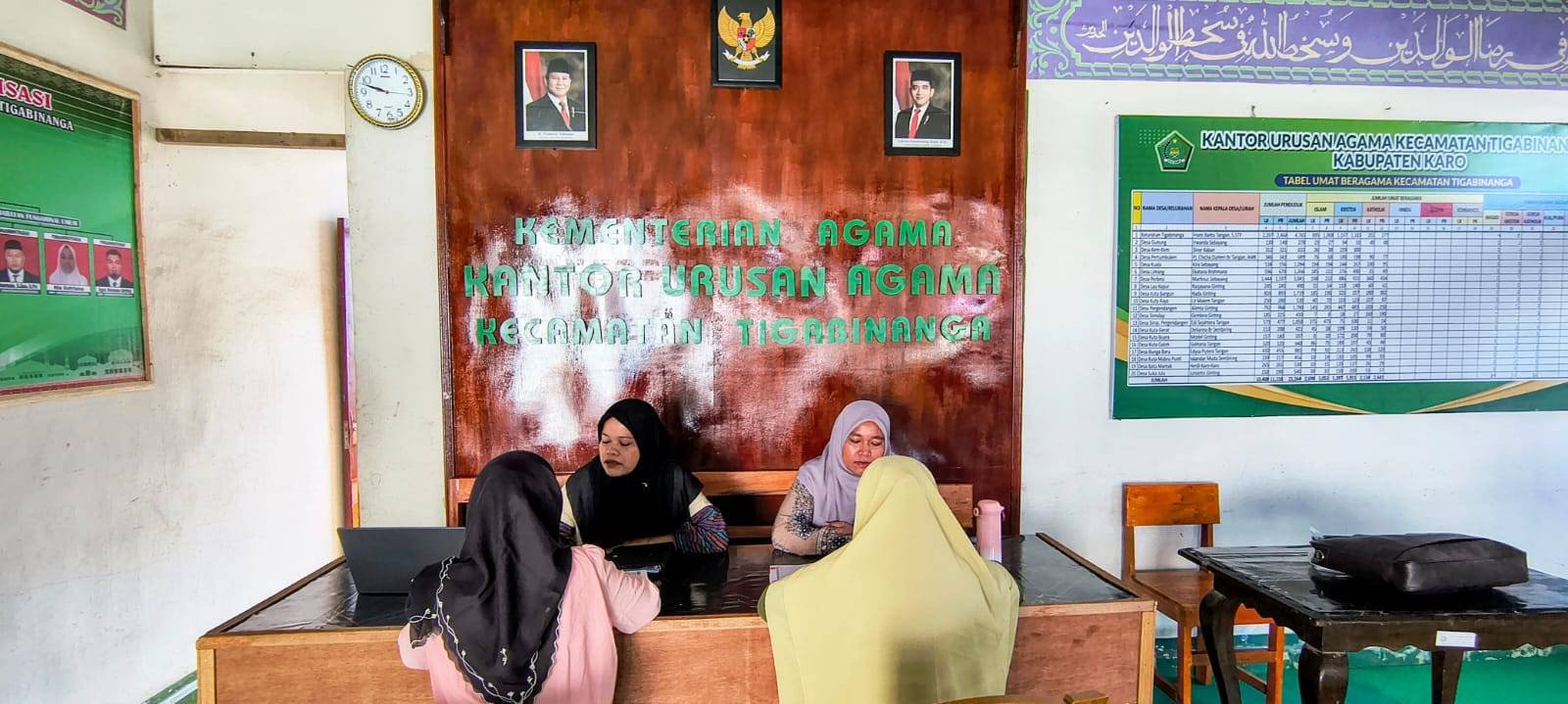 Berantas Buta Aksara Alquran, KUA Tigabinanga Berikan Pelatihan Baca Alquran Kepada Lansia
