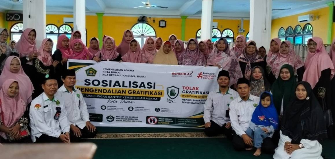Perkuat Budaya Antigratifikasi, KUA Dumai Barat Sosialisasikan Pengendalian Gratifikasi kepada Majelis Taklim