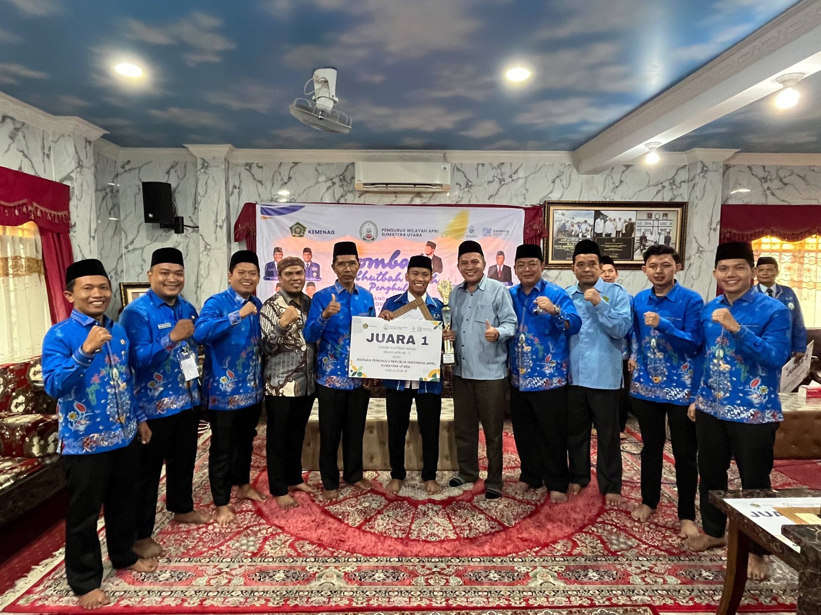 Utusan PC APRI Deli Serdang Rebut Juara I Lomba Khutbah Nikah HUT APRI Ke-7 Tingkat Sumatera Utara