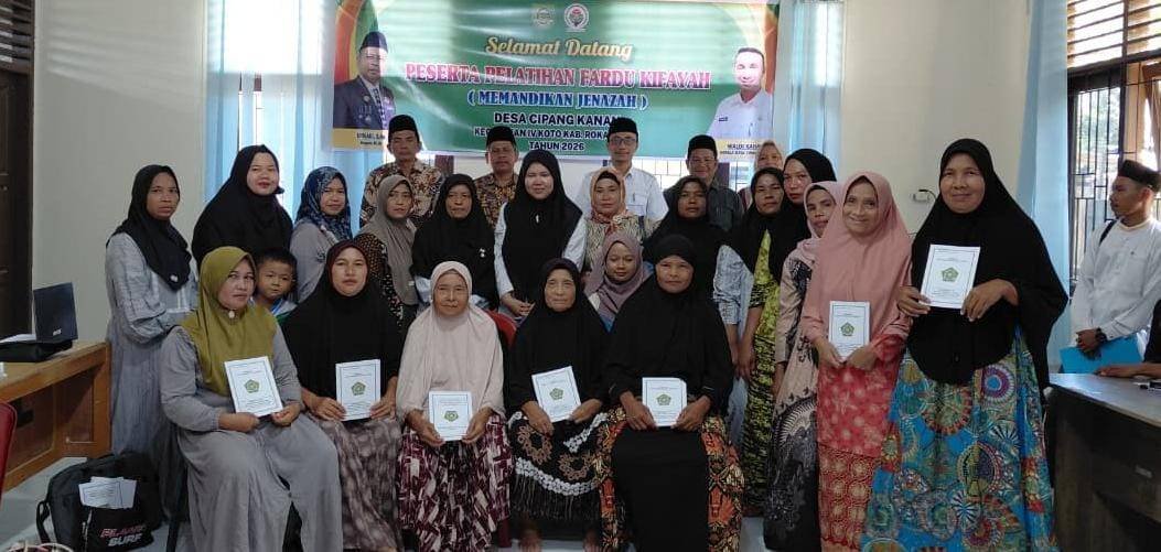 Perkuat Kompetensi Pengurusan Jenazah, KUA Rokan IV Koto Gelar Pelatihan Fardhu Kifayah di Cipang Kanan