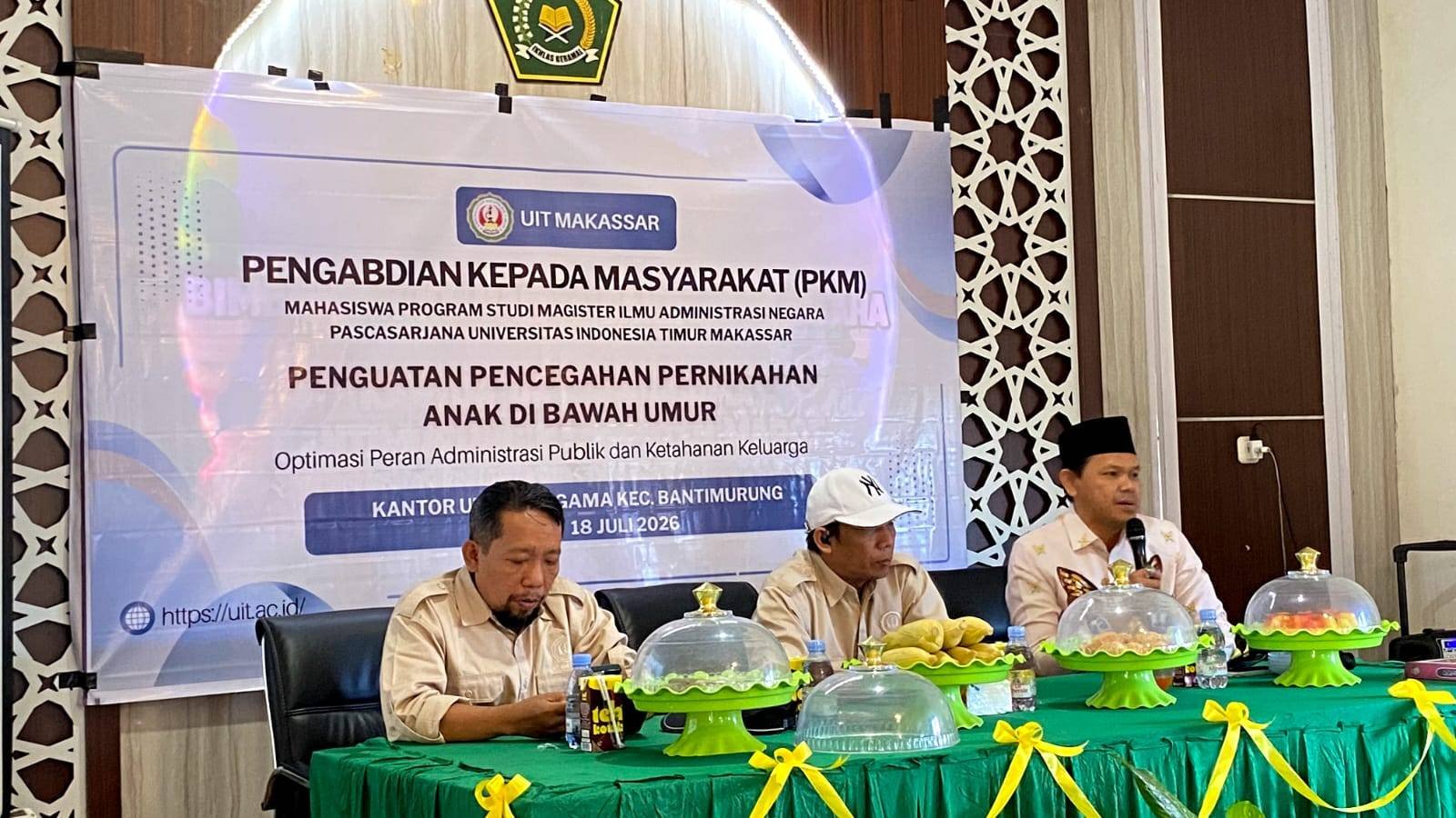 KUA Pusaka Bantimurung dan Universitas Indonesia Timur Bersinergi Membangun Generasi Berkualitas melalui Penguatan Peran KUA dalam Pencegahan Pernikahan Anak