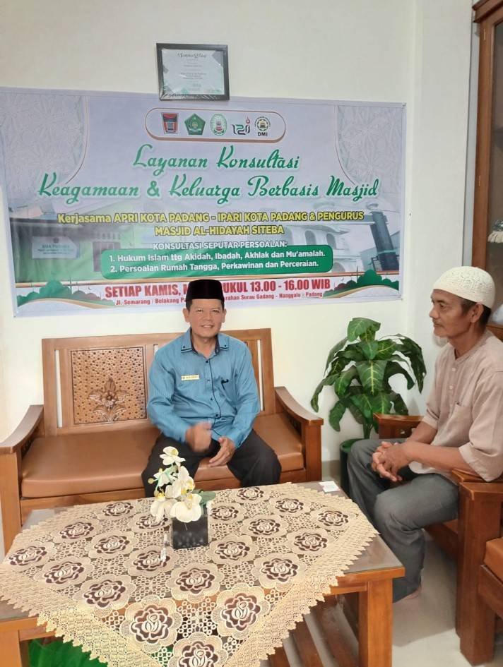 Perkuat Ketahanan Keluarga di Kota Padang, APRI Kota Padang menggandeng IPARI Kota Padang dan DKM Masjid Buka Layanan Konsultasi Keagamaan dan Keluarga Berbasis Masjid di Kota Padang