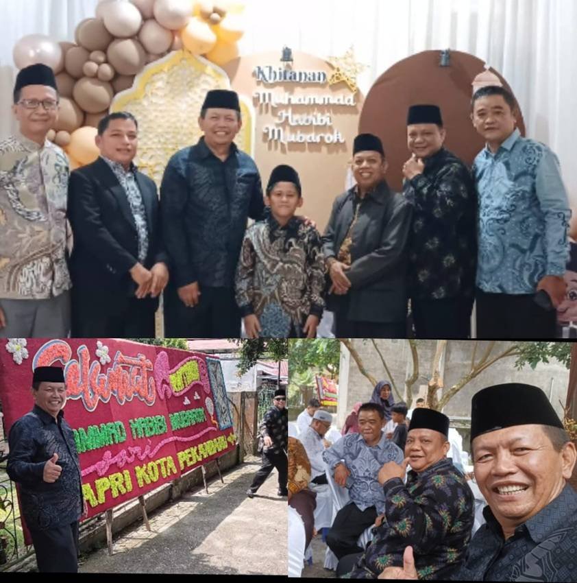 Penghulu Se-Kota Pekanbaru Hadiri Undangan Tasyakuran Khitan Putra Dari Kepala KUA Kecamatan Rumbai