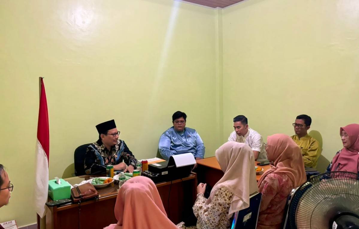 Kepala KUA Medang Kampai Pimpin Rapat Koordinasi Lintas Sektoral BRUS