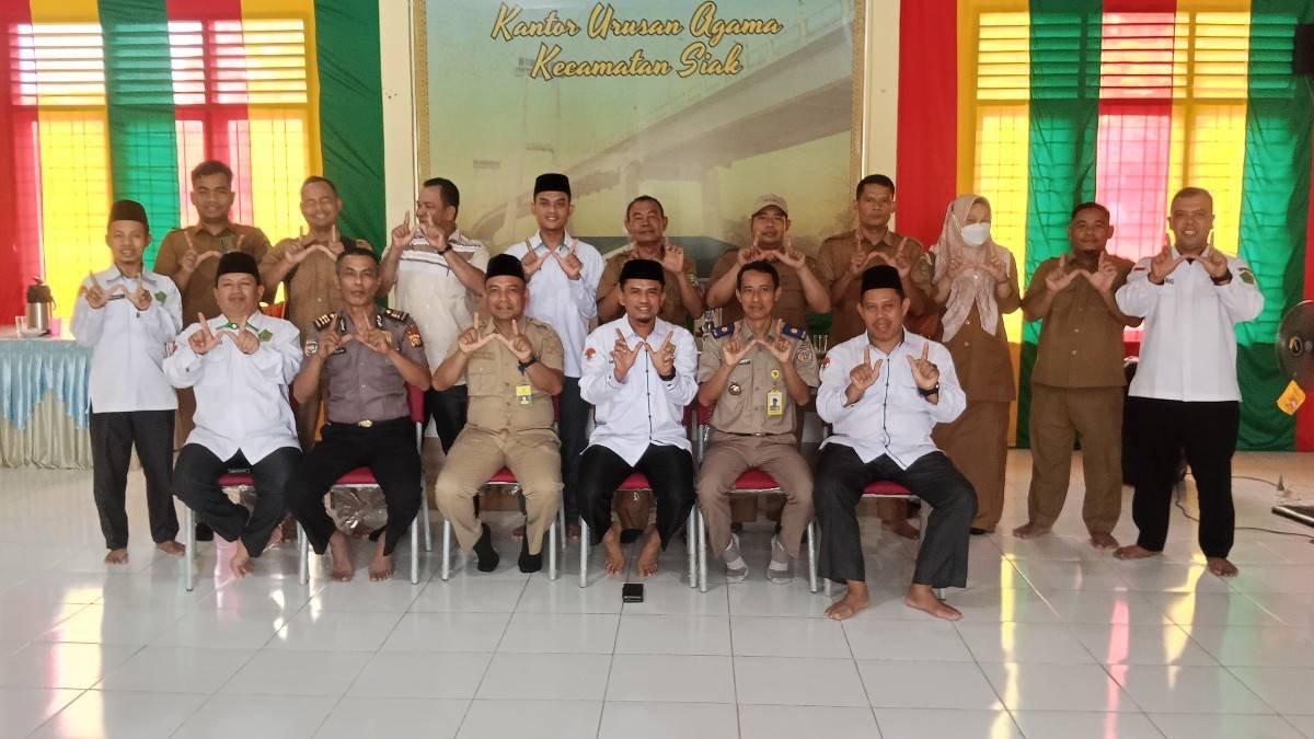 Percepat Sertifikasi dan Validasi Database Tanah Wakaf, KUA Kecamatan Siak Gelar Rapat Koordinasi Lintas Sektoral