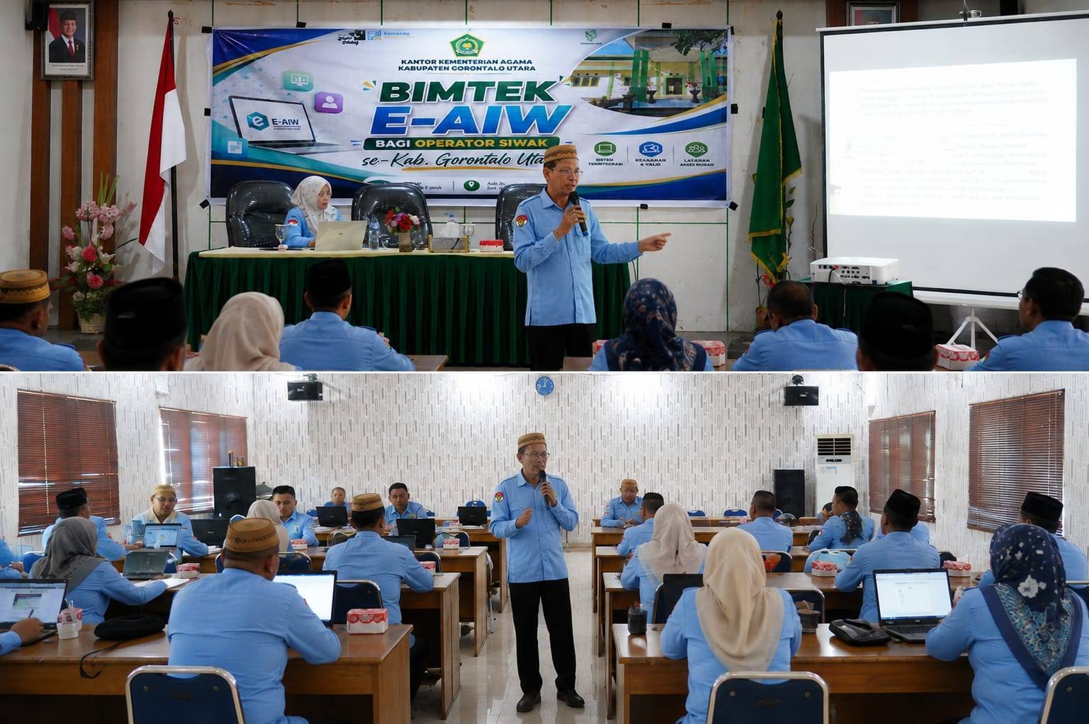Transformasi Digital Perwakafan: H. Marton Abdurrahman Bawakan Materi Bimtek E-AIW di Gorontalo Utara