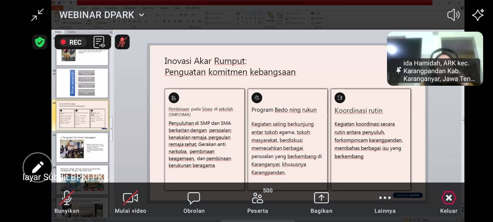 KUA Tuhemberua Ikuti D’PARK #80: Perkuat Wawasan Kerukunan Umat Beragama