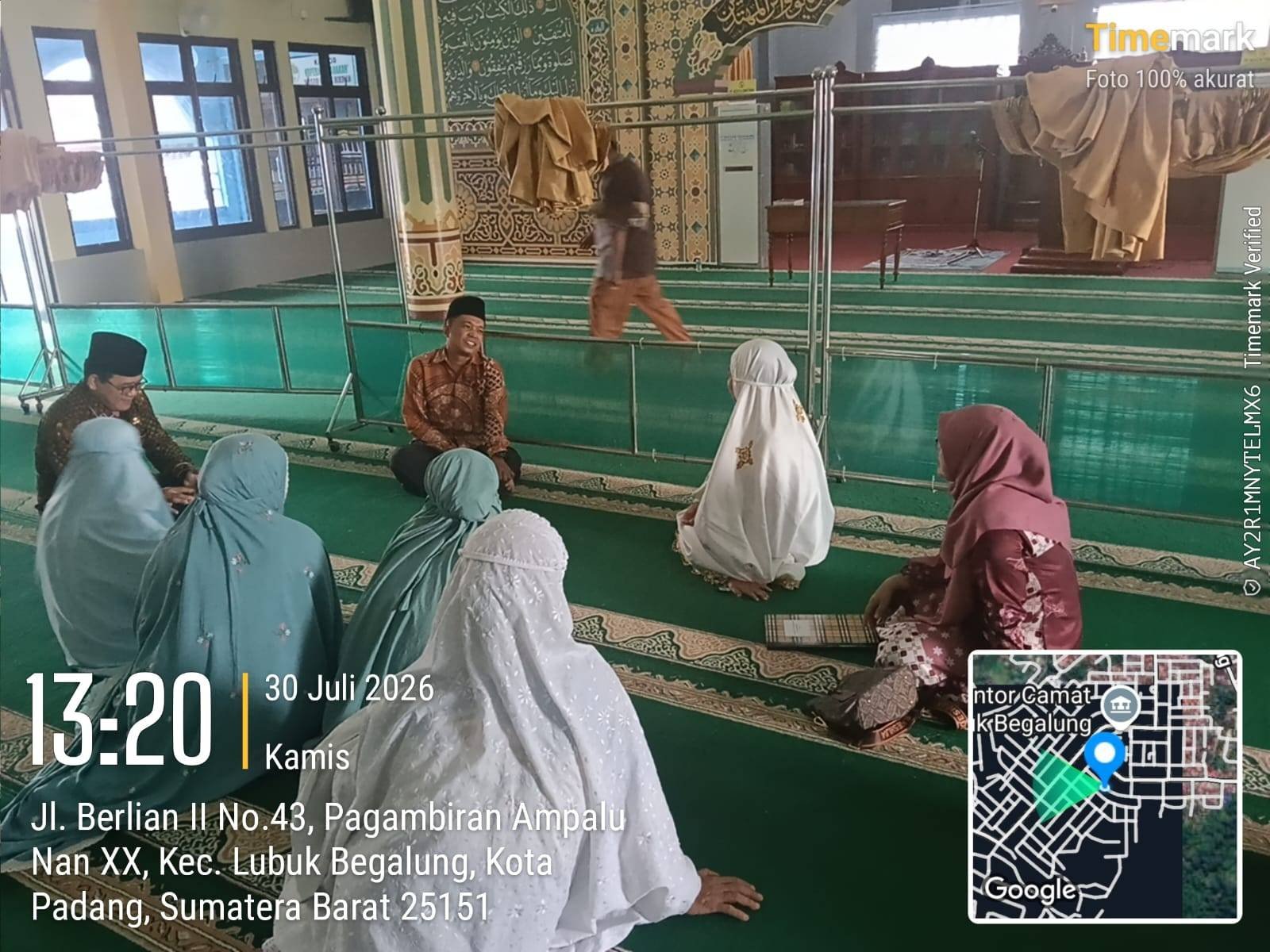 Kepala KUA Lubuk Begalung Gelar Layanan Bimbingan Keagamaan Berbasis Masjid