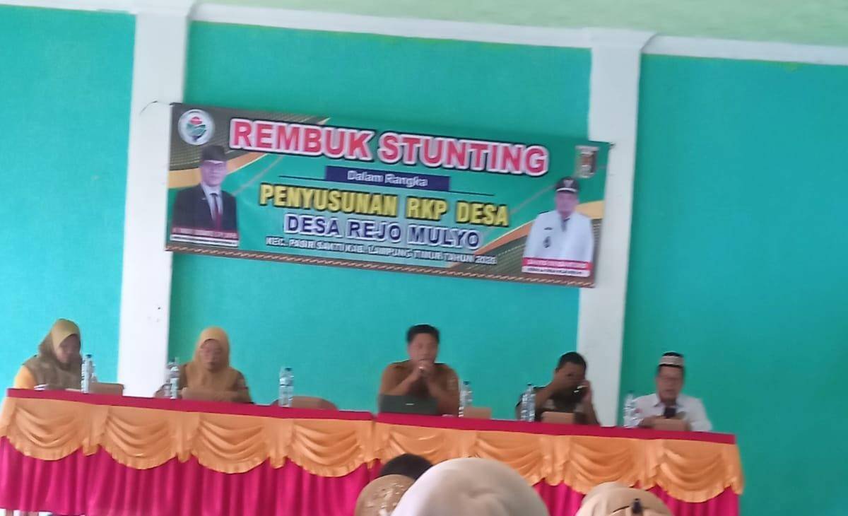 KUA Pasir Sakti Hadiri Rembuk Stunting Desa Rejomulyo, Perkuat Sinergi Wujudkan Generasi Sehat dan Berkualitas