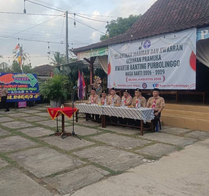 Kepala KUA Purbolinggo Hadiri Pelantikan Mabiran dan Kwaran Pramuka