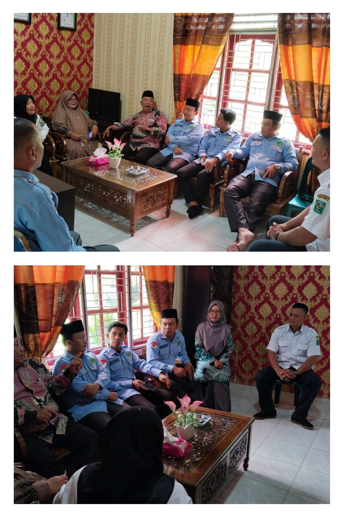 Kepala KUA Gunung Maligas Bersama Penyuluh dan PLO Melaksanakan Audiensi dengan Camat