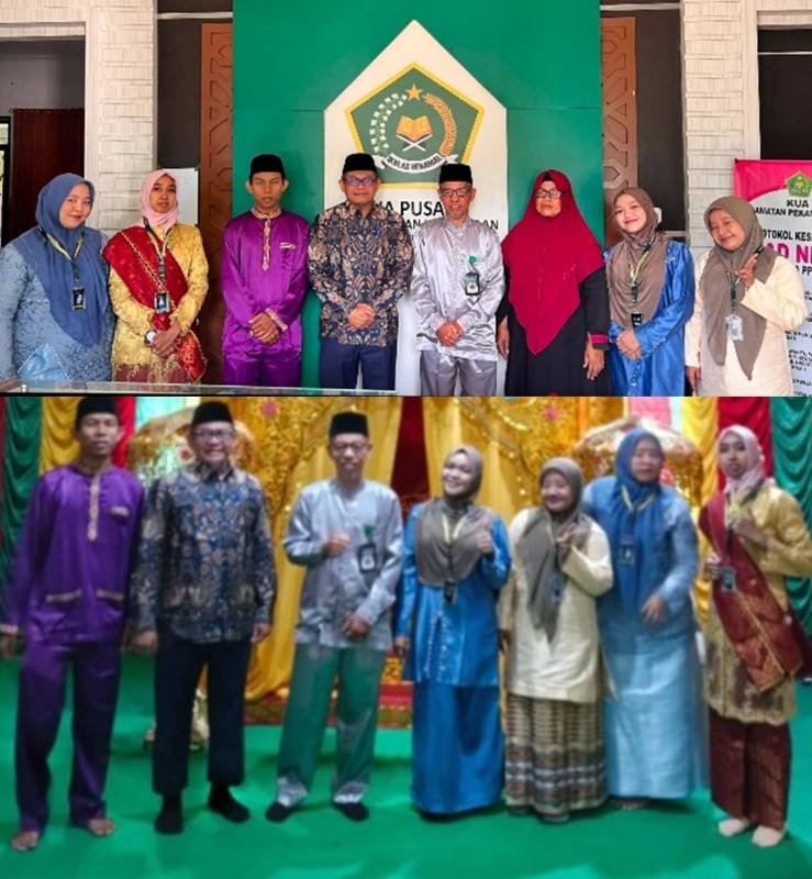 Ka. KUA Pekanbaru Kota Sambut Kedatangan Dosen Pembimbing Dalam Acara Penjemputan Mahasiswa PKL 