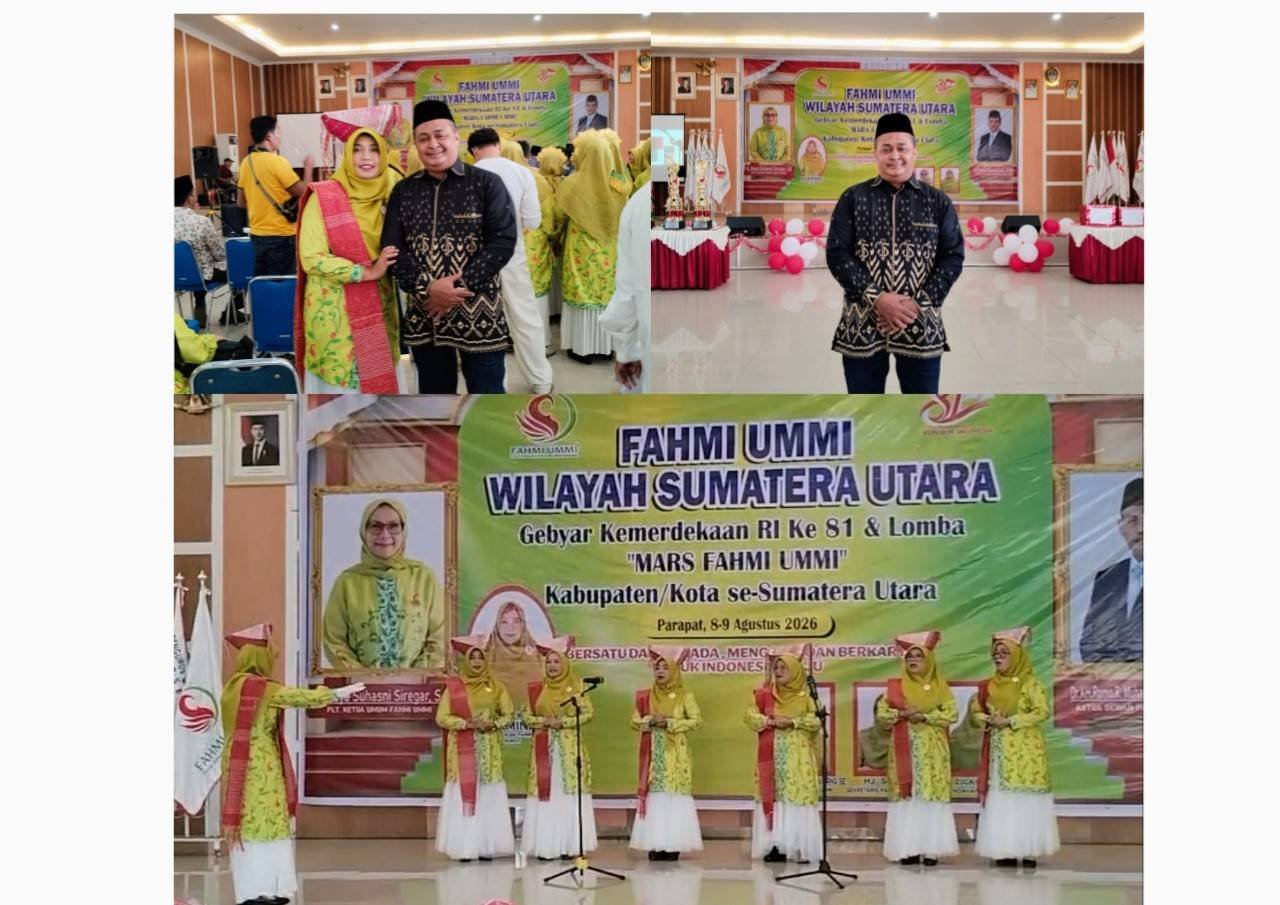 Semarak HUT RI ke-81, Kepala KUA Bosar Maligas Hadiri Gebyar Kemerdekaan dan Lomba Mars Fahmi UMMI se-Sumatera Utara