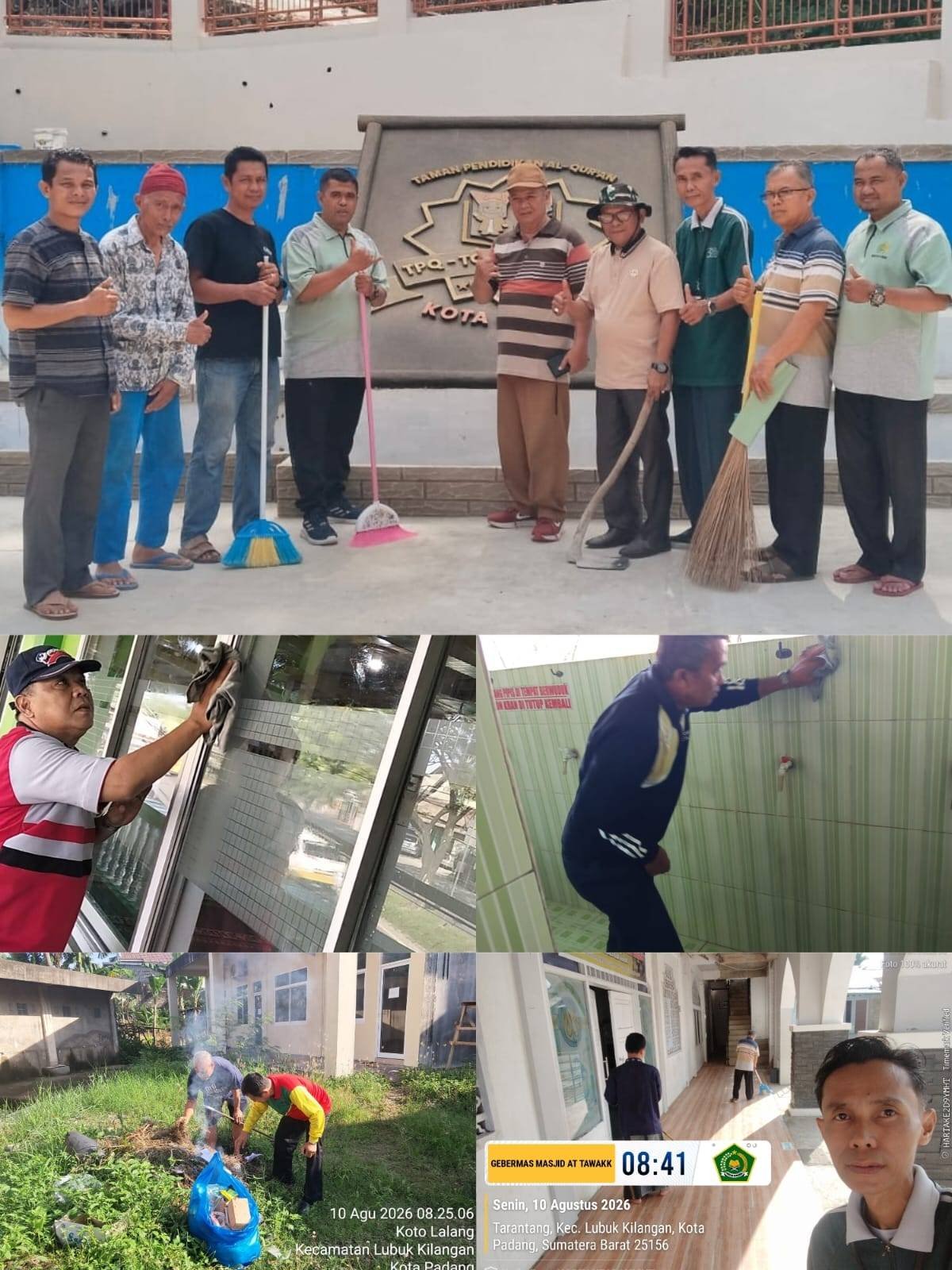 Geber Mas Serentak, Kepala KUA Lubuk Kilangan Sambangi Sejumlah Masjid* 