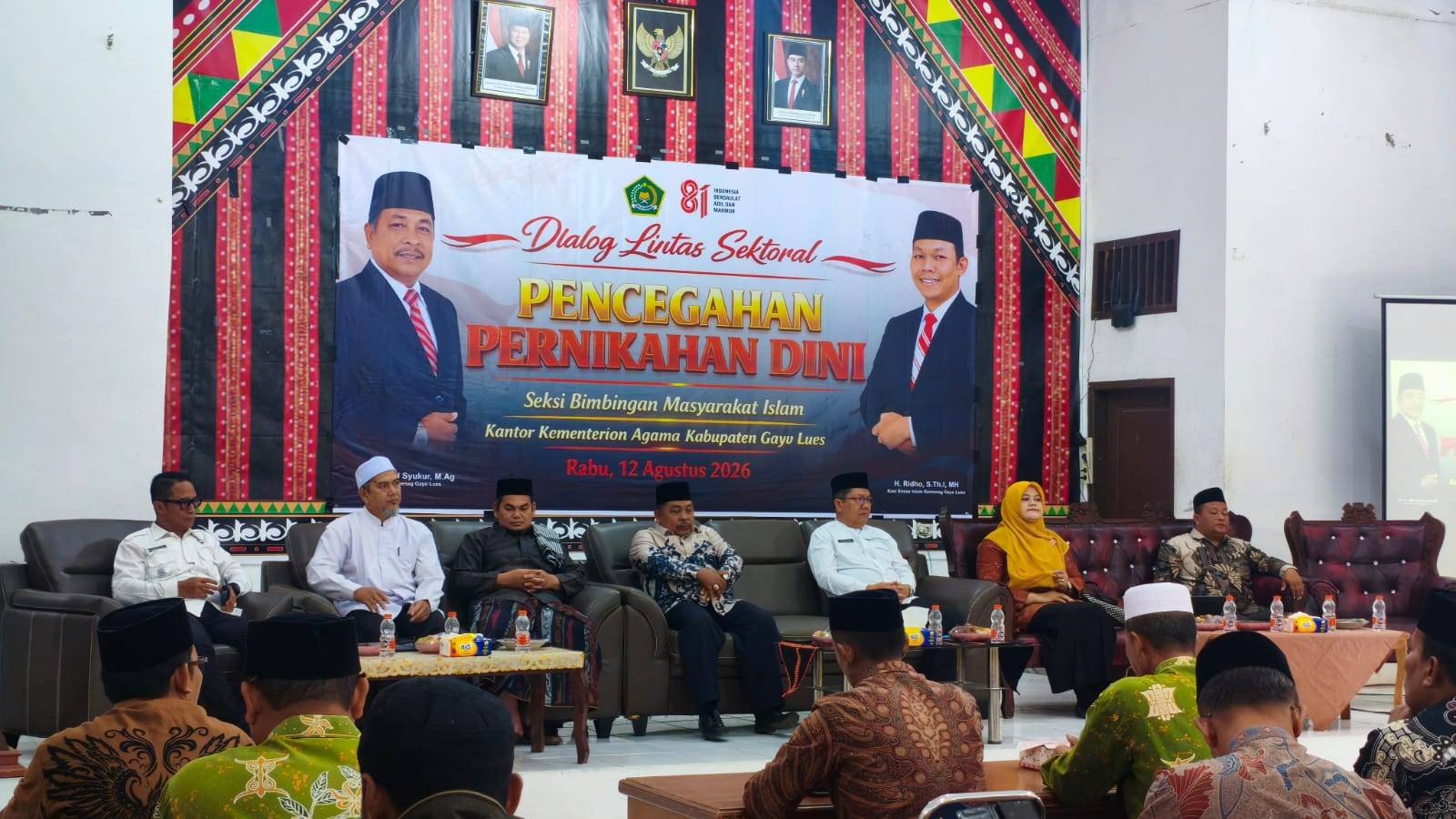 Maraknya Pernikahan Dini Jadi Perhatian Bersama, Seksi Bimas Islam Kemenag Gayo Lues Gelar Dialog Lintas Sektoral
