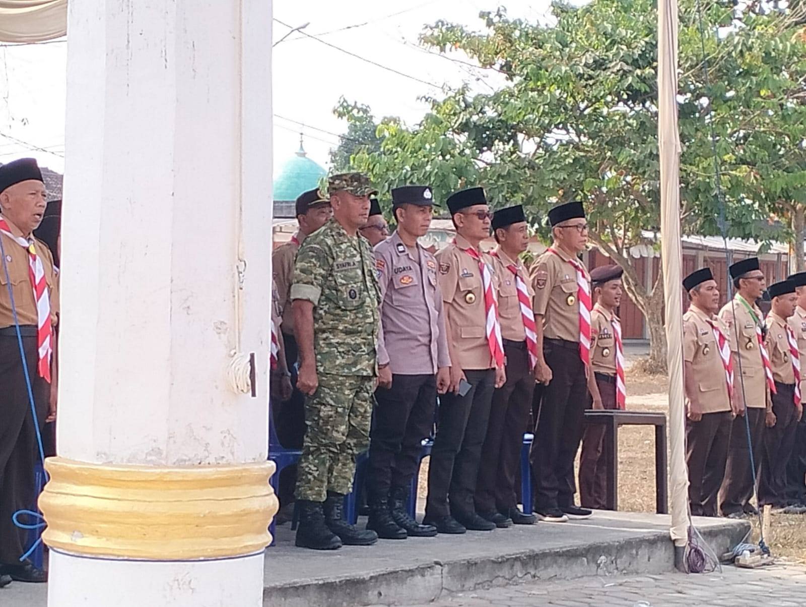 Kepala KUA Purbolinggo Hadiri Upacara Hari Pramuka ke-65