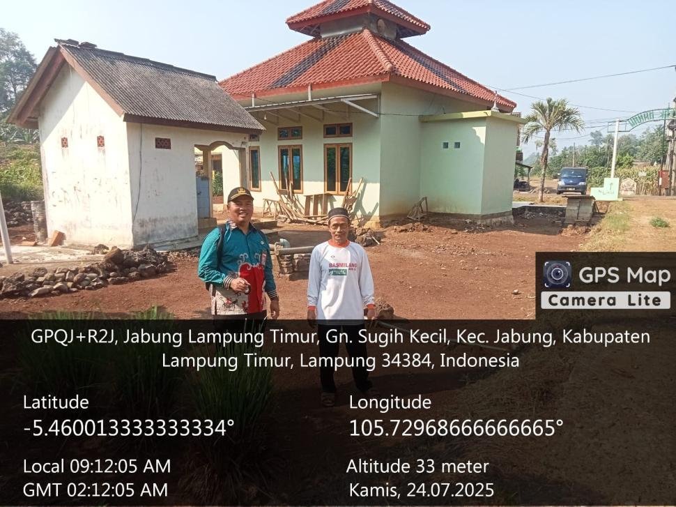 KUA Jabung Lakukan Geotagging untuk E-AIW Musholla An Nur